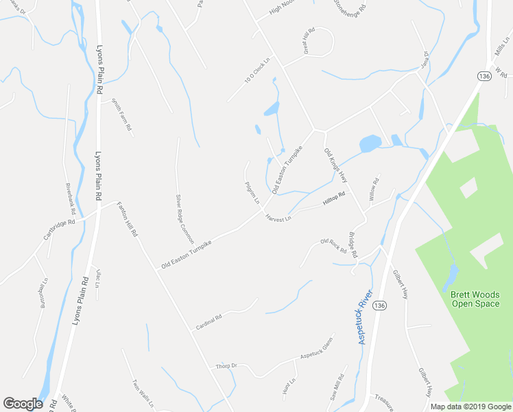 map of restaurants, bars, coffee shops, grocery stores, and more near 4 Pilgrim Lane in Weston