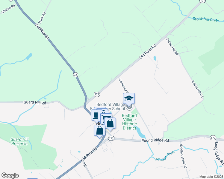 map of restaurants, bars, coffee shops, grocery stores, and more near in Westchester County