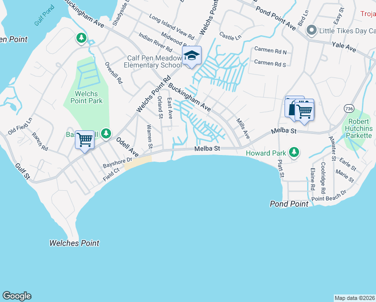 map of restaurants, bars, coffee shops, grocery stores, and more near in Milford