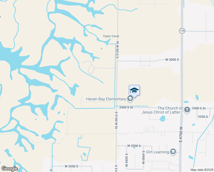 map of restaurants, bars, coffee shops, grocery stores, and more near 3071 South 5100 West in Hooper
