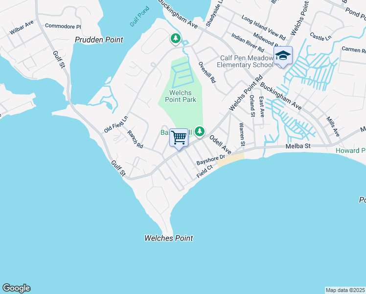 map of restaurants, bars, coffee shops, grocery stores, and more near 162 Welchs Point Road in Milford