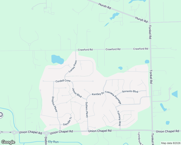 map of restaurants, bars, coffee shops, grocery stores, and more near 4511 Denali Cove in Fort Wayne