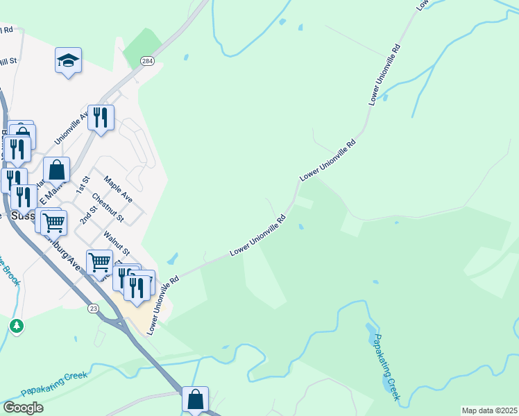 map of restaurants, bars, coffee shops, grocery stores, and more near in Wantage