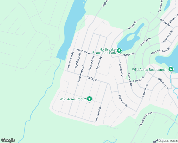 map of restaurants, bars, coffee shops, grocery stores, and more near 4 Roundhill Road in Dingmans Ferry