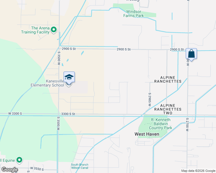 map of restaurants, bars, coffee shops, grocery stores, and more near 3117 South 3175 West in West Haven