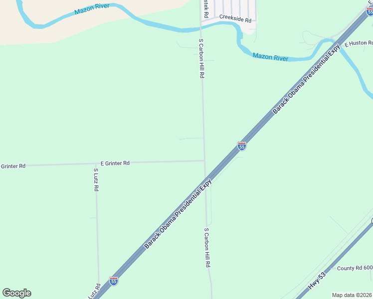 map of restaurants, bars, coffee shops, grocery stores, and more near 5395 South Carbon Hill Road in Gardner
