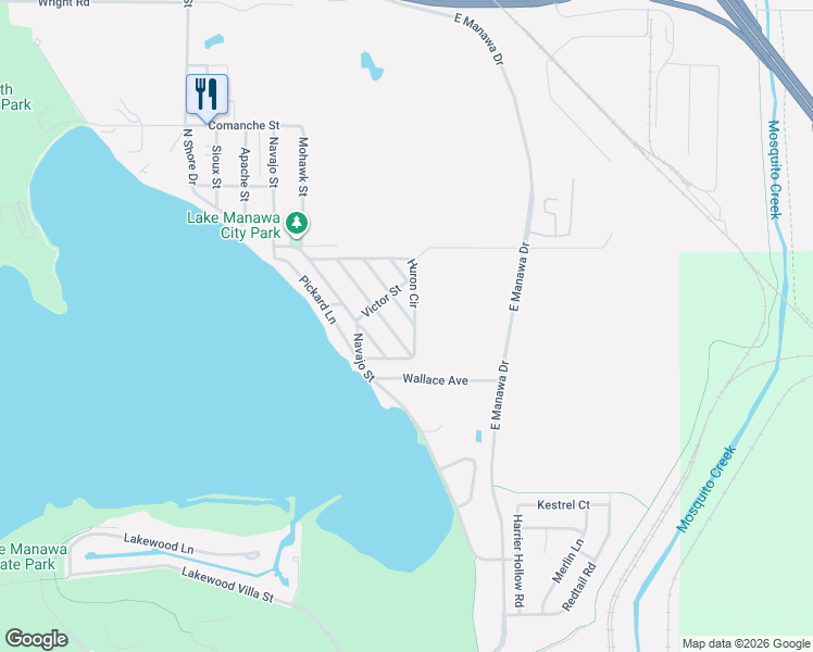 map of restaurants, bars, coffee shops, grocery stores, and more near 126 Aztec Street in Council Bluffs