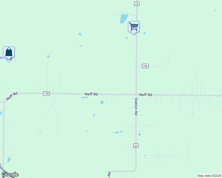 map of restaurants, bars, coffee shops, grocery stores, and more near 7499 Neff Road in Medina
