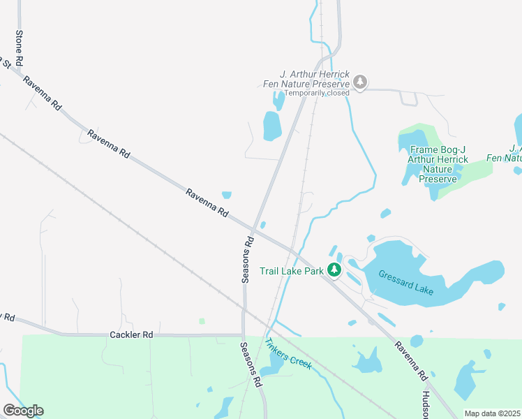map of restaurants, bars, coffee shops, grocery stores, and more near 8133 Seasons Road in Streetsboro