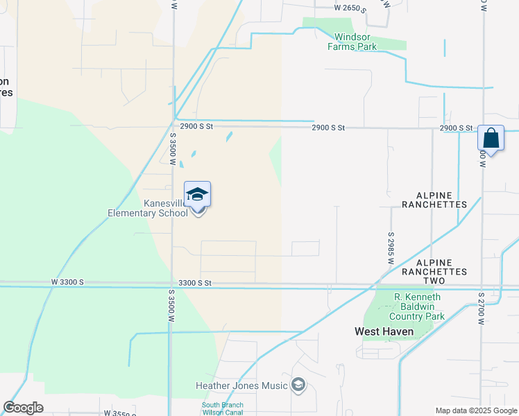 map of restaurants, bars, coffee shops, grocery stores, and more near 3106 South 3300 West in Ogden