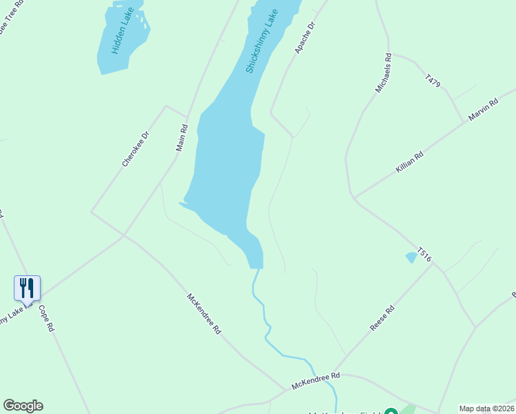 map of restaurants, bars, coffee shops, grocery stores, and more near 389 Apache Drive in Shickshinny