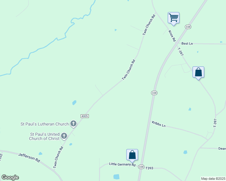 map of restaurants, bars, coffee shops, grocery stores, and more near 1480 Twin Church Road in Knox