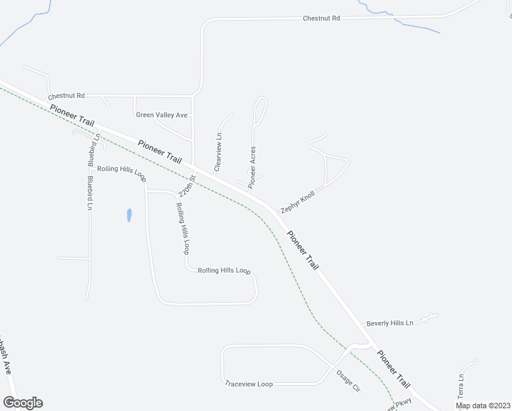 map of restaurants, bars, coffee shops, grocery stores, and more near 22205 Pioneer Trail in Council Bluffs