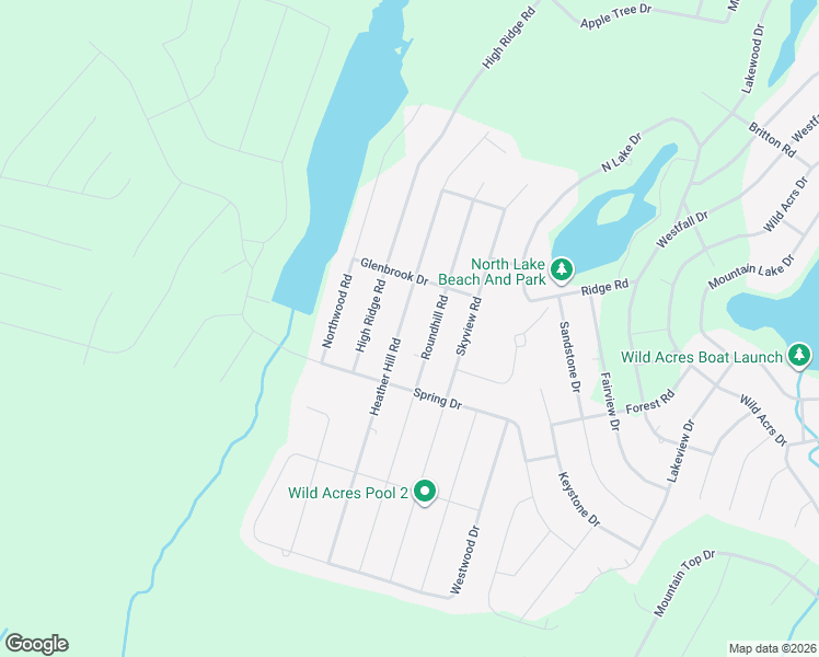 map of restaurants, bars, coffee shops, grocery stores, and more near 4-10 Roundhill Road in Dingmans Ferry