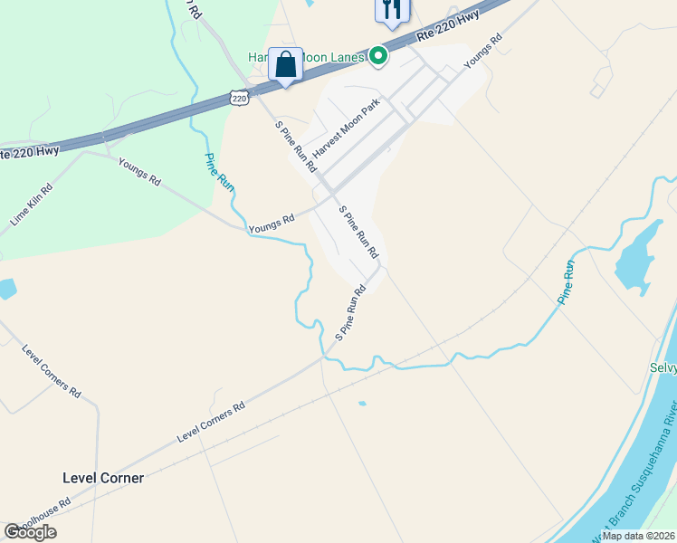 map of restaurants, bars, coffee shops, grocery stores, and more near 578 South Pine Run Road in Linden