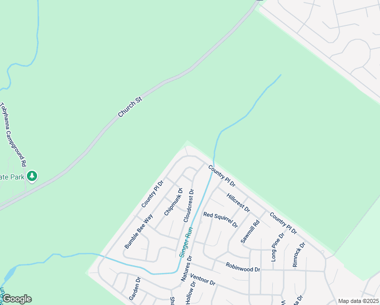 map of restaurants, bars, coffee shops, grocery stores, and more near 8754 Country Place Drive East in Tobyhanna