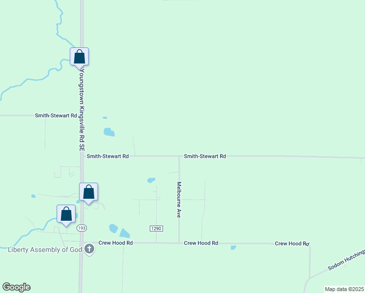 map of restaurants, bars, coffee shops, grocery stores, and more near 4537 Smith-Stewart Road in Trumbull County