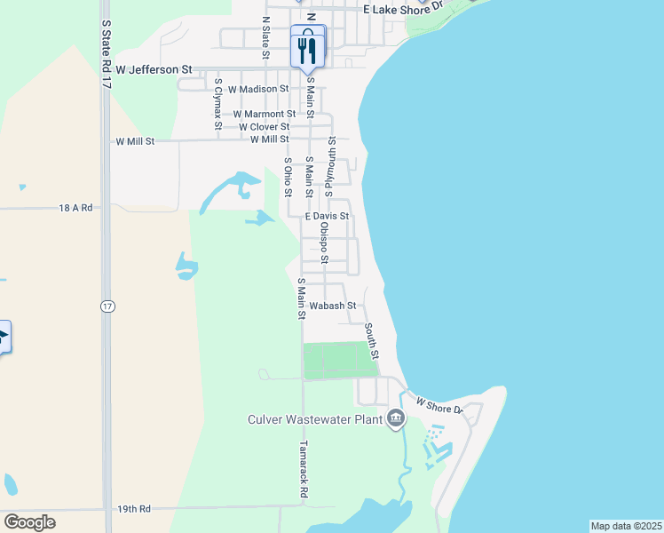 map of restaurants, bars, coffee shops, grocery stores, and more near 201 Tampa Street in Culver