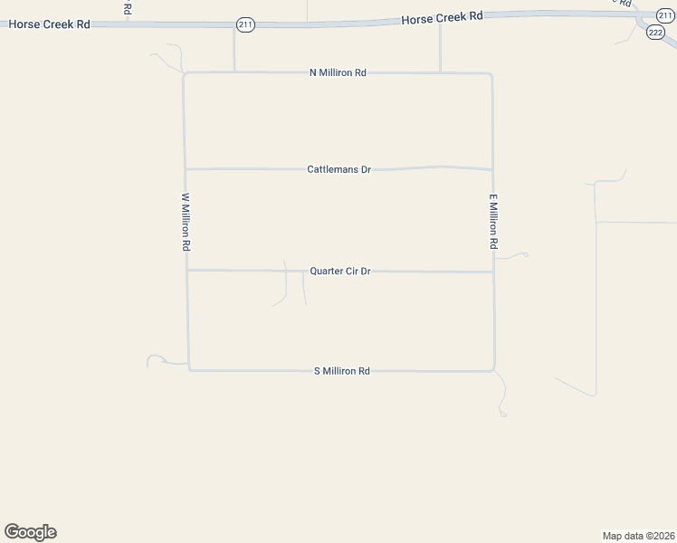 map of restaurants, bars, coffee shops, grocery stores, and more near Quarter Circle Drive in Laramie County