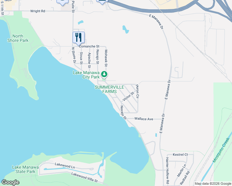map of restaurants, bars, coffee shops, grocery stores, and more near 33 Pickard Lane in Council Bluffs
