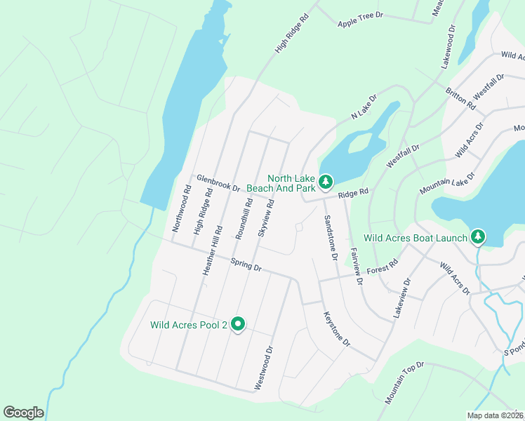 map of restaurants, bars, coffee shops, grocery stores, and more near 20-26 Skyview Rd in Dingmans Ferry