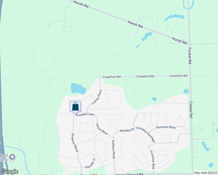 map of restaurants, bars, coffee shops, grocery stores, and more near Agramont Terrace in Fort Wayne