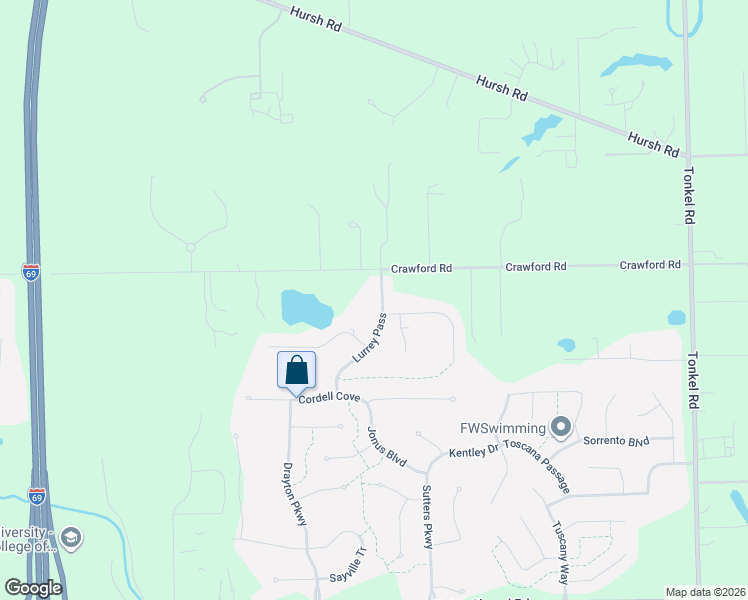map of restaurants, bars, coffee shops, grocery stores, and more near 4363 Saint Elais Cove in Fort Wayne