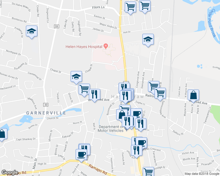 map of restaurants, bars, coffee shops, grocery stores, and more near 17 Brush Court in Garnerville