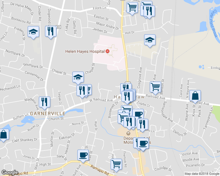 map of restaurants, bars, coffee shops, grocery stores, and more near 15 Brush Court in Garnerville