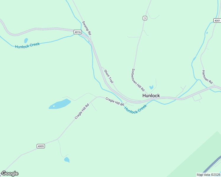 map of restaurants, bars, coffee shops, grocery stores, and more near Short Trail in Luzerne