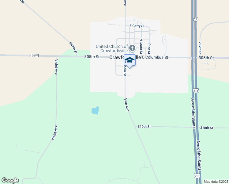 map of restaurants, bars, coffee shops, grocery stores, and more near in Crawfordsville