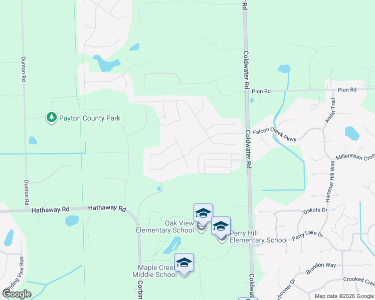map of restaurants, bars, coffee shops, grocery stores, and more near Aloes Passage in Fort Wayne