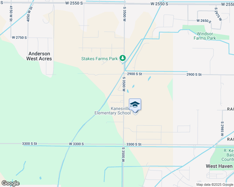 map of restaurants, bars, coffee shops, grocery stores, and more near 3001 South 3500 West in Hooper
