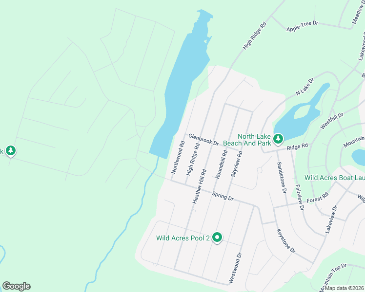 map of restaurants, bars, coffee shops, grocery stores, and more near 21 Northwood Road in Dingmans Ferry