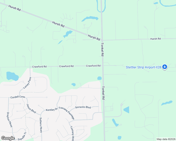 map of restaurants, bars, coffee shops, grocery stores, and more near 5232 Crawford Road in Fort Wayne