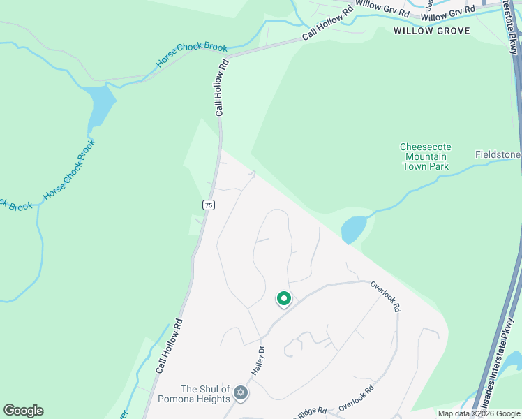 map of restaurants, bars, coffee shops, grocery stores, and more near 19 N Ridge Rd in Pomona