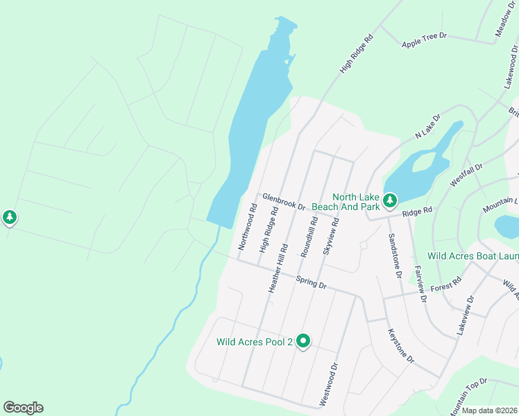 map of restaurants, bars, coffee shops, grocery stores, and more near 21 Northwood Rd in Dingmans Ferry