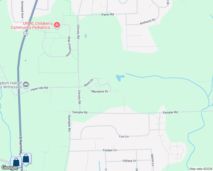 map of restaurants, bars, coffee shops, grocery stores, and more near 1720 Susan Court in Hermitage