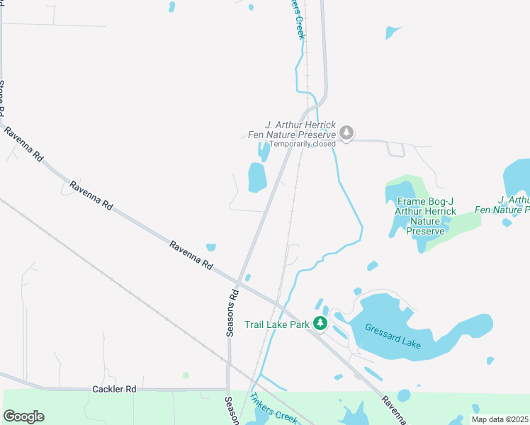 map of restaurants, bars, coffee shops, grocery stores, and more near 8133 Seasons Road in Streetsboro