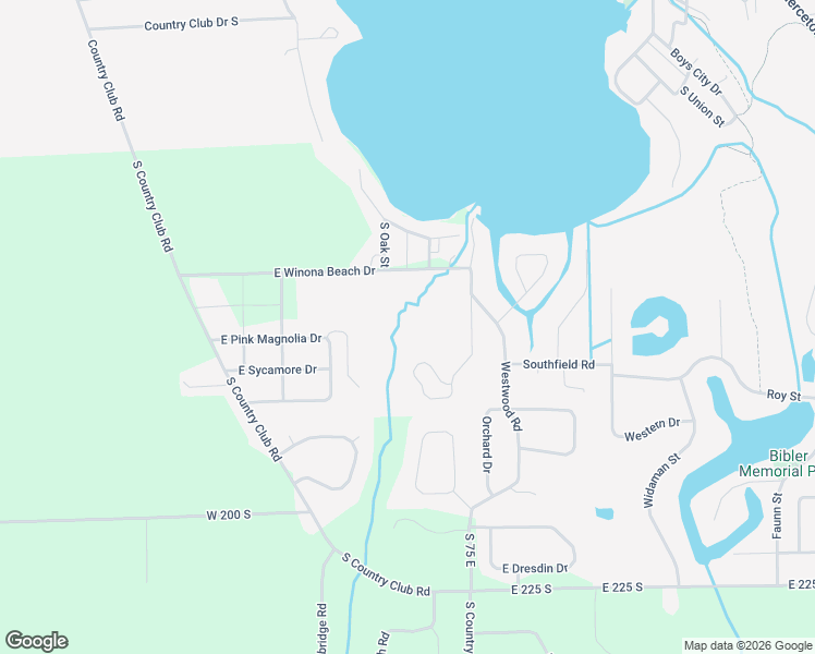 map of restaurants, bars, coffee shops, grocery stores, and more near in Winona Lake