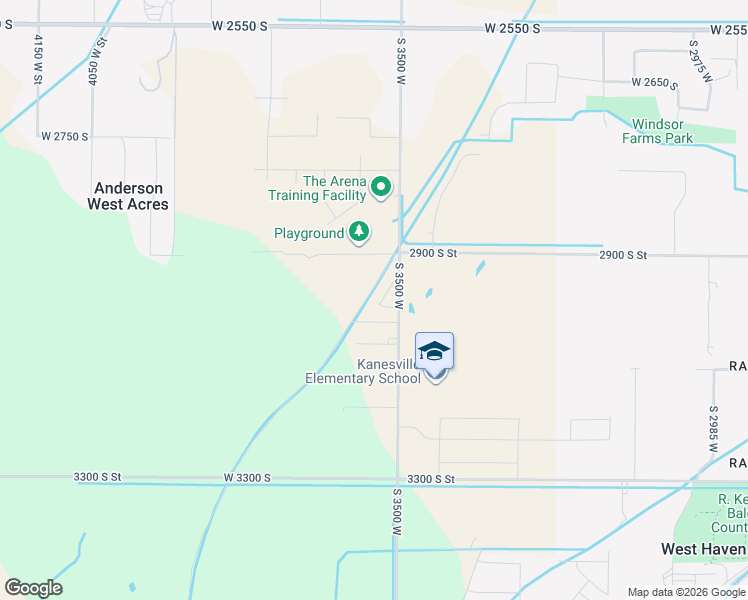 map of restaurants, bars, coffee shops, grocery stores, and more near 3001 South 3500 West in Hooper