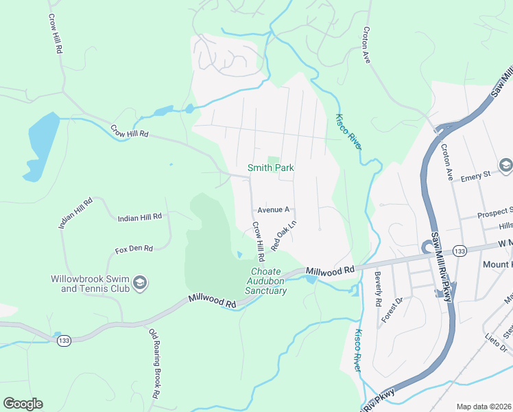 map of restaurants, bars, coffee shops, grocery stores, and more near 24 Crow Hill Road in Mount Kisco