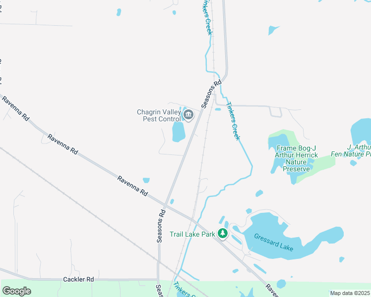 map of restaurants, bars, coffee shops, grocery stores, and more near 8133 Seasons Road in Streetsboro