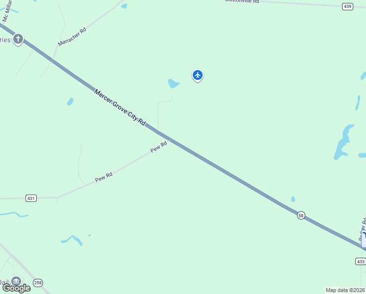 map of restaurants, bars, coffee shops, grocery stores, and more near in Mercer