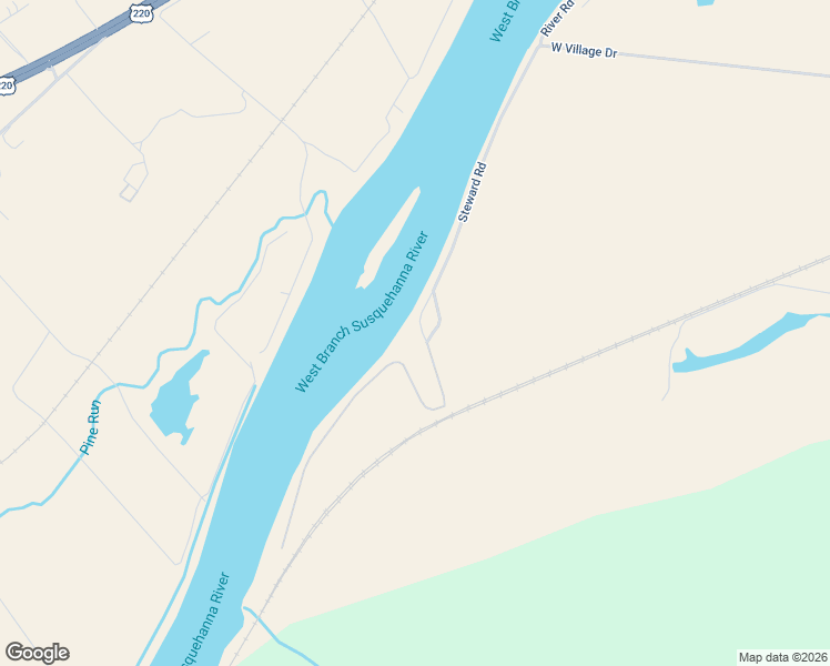 map of restaurants, bars, coffee shops, grocery stores, and more near 14 Big Run Road in Williamsport