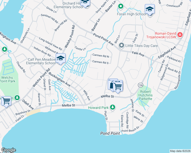 map of restaurants, bars, coffee shops, grocery stores, and more near 35 Carriage Lane in Milford