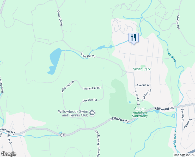 map of restaurants, bars, coffee shops, grocery stores, and more near 63 Fox Den Road in Mount Kisco