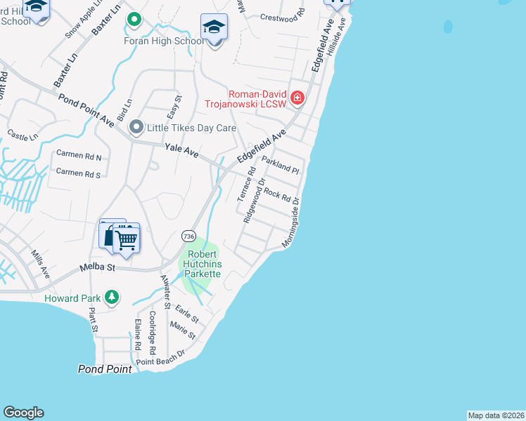 map of restaurants, bars, coffee shops, grocery stores, and more near in Milford