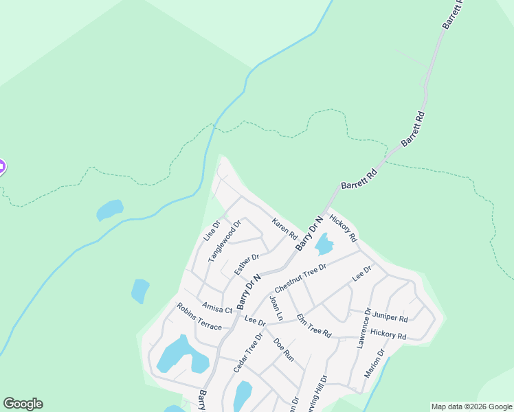 map of restaurants, bars, coffee shops, grocery stores, and more near 20 Karen Road in Vernon Township