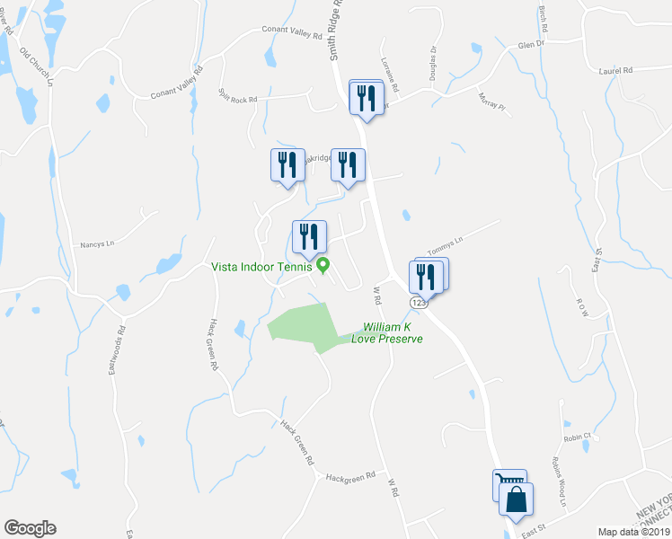map of restaurants, bars, coffee shops, grocery stores, and more near 306 Boulder Ridge Road in South Salem